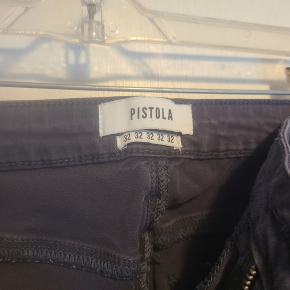 Pistola Topanga Cargo Zipper Skinny Pants Ankle Zip Charcoal Grey Women's 32 - Picture 3 of 7